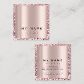 バラスクエアグリッターメイクアップBlogger Lashes Pink 予約カード (正面/裏面)