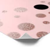 バラスクリプト紙吹雪グラードパーティーピンクのウェルカムサイン ポスター (角)