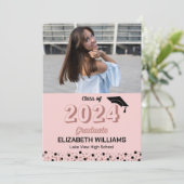 バラスクリプト紙吹雪フォトピンクグラード発表 招待状 (スタンド正面)