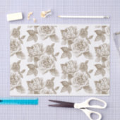 バラスケッチティッシュペーパーインセピア 薄葉紙 (クラフト)