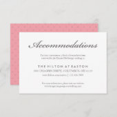 バラスケッチ宿泊カード（ピンク） エンクロージャーカード (正面/裏面)