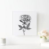 バラスケッチ スクエア壁時計 (ホーム)