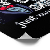 バラスケルトン新郎新婦スケルトンハロウィーン ポスター (角)