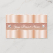 バラスタイリッシュコーラルスパークルジュエルシマーエレガントミー 名刺 (正面)