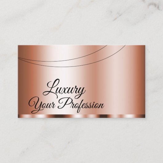 バラスタイリッシュゴールデングラマラスと写真モダン 名刺 (正面)