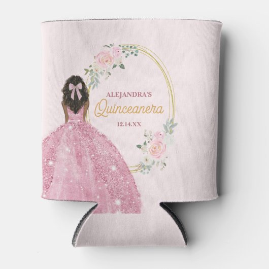 バラスタイリッシュ金ゴールドウォーター色バラキンセアニェラ 缶クーラー (正面)