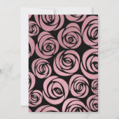 バラスタイリッシュ金ゴールドフェイクフォイル21歳の誕生日パーティー 招待状 (裏面)