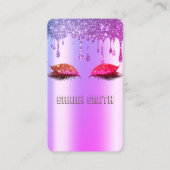 バラスタイリッシュ金ゴールド、グリッタードリップスまつげ 名刺 (正面)