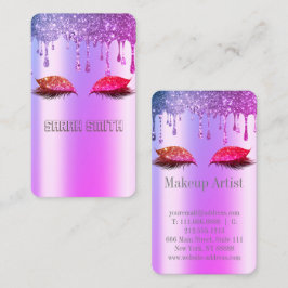 バラスタイリッシュ金ゴールド、グリッタードリップスまつげ 名刺