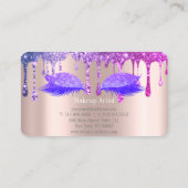 バラスタイリッシュ金ゴールド、グリッタードリップスまつげ 名刺 (裏面)