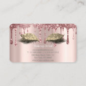 バラスタイリッシュ金ゴールド、グリッタードリップスまつげ 名刺 (裏面)