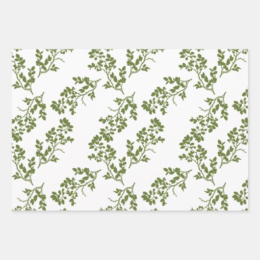 バラステムと縁どストライプの組み合わせ包装 ラッピングペーパーシート (正面2)