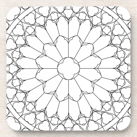 バラステンドグラス コースター (正面)