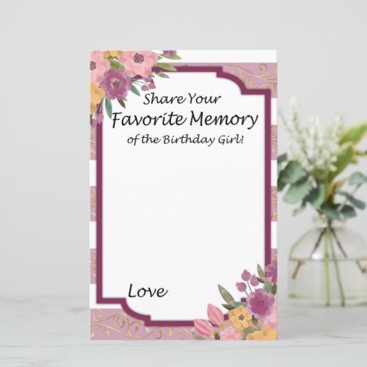 バラストライプのお気に入りのの誕生日の女の子 (スタンド正面)