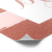 バラストライプの金ゴールドフォトブースのプロップポスター ポスター (角)