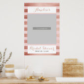 バラストライプの金ゴールドフォトブースのプロップポスター ポスター (キッチン)