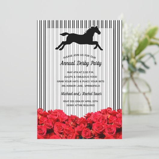 バラストライプズダービー競馬パーティの招待状 (スタンド正面)