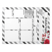 バラストライプ_投薬テンプレート ノートパッド (正面)