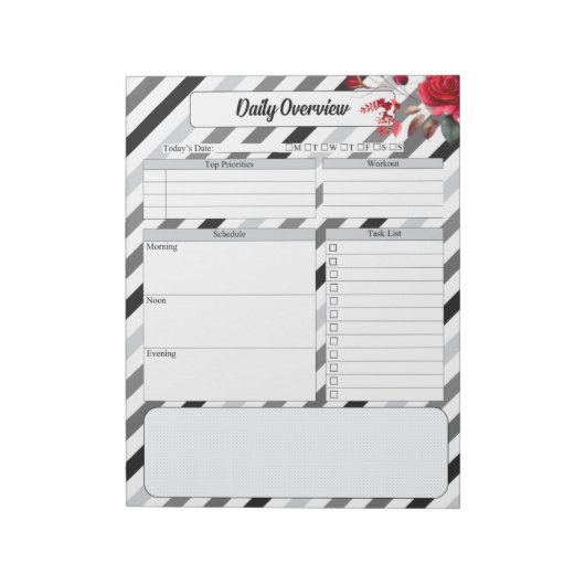 バラストライプ_日の概要 ノートパッド (回転)