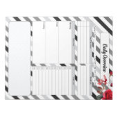 バラストライプ_日の概要 ノートパッド (正面)