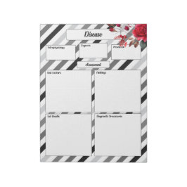 バラストライプ_病気温度1 ノートパッド