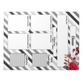 バラストライプ_病気温度2 ノートパッド (正面)