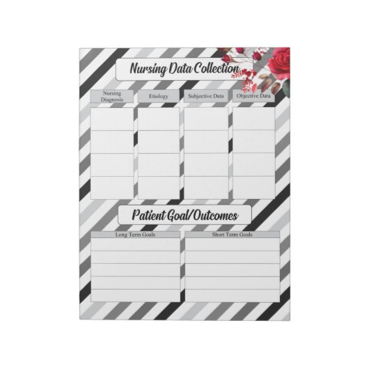 バラストライプ_看護資料収集 ノートパッド (回転)
