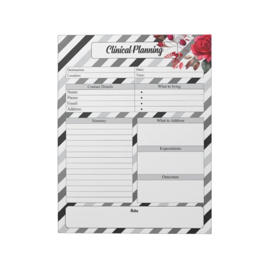 バラストライプ_臨床計画 ノートパッド (回転)