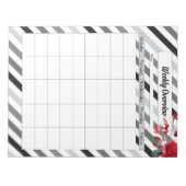バラストライプ_週間の概要 ノートパッド (正面)