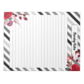 バラストライプn_看護注意事項 ノートパッド (正面)