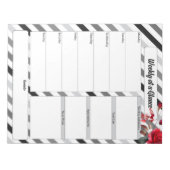 バラストライプn_週の概要 ノートパッド (正面)