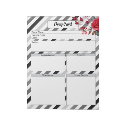 バラストライプn _Drug Card ノートパッド (回転)