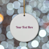 バラスノーフレークオンホワイト セラミックオーナメント