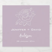 バラスパーソナライズされたケ結婚ッチ/ブライダルシャワー リキュールボトルラベル (シングルラベル)