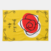 バラスペインのコーナー文字キッチンタオル縦 キッチンタオル (横)