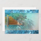 バラスペインの先住民アステカペルーキンセアニェラ招待状 招待状 (正面/裏面)