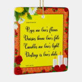 バラズアールラブズフラワーオーナメント セラミックオーナメント (右)