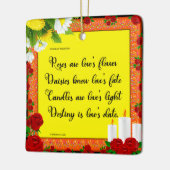 バラズアールラブズフラワーオーナメント セラミックオーナメント (左)