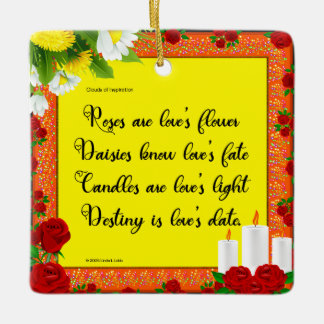 バラズアールラブズフラワーオーナメント セラミックオーナメント