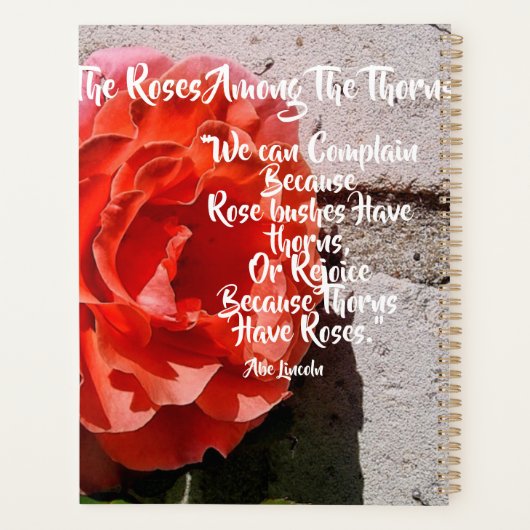 バラズインズザソーンズアベリンカーン引用文 プランナー手帳 (裏面)