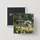 バラズイン開花&ガゼボバラガーデンアットザ 缶バッジ (正面&裏面)