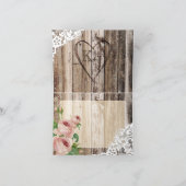 バラズウ素朴ッドアンドレースサンキューカード サンキューカード (内部)