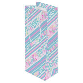 バラズバタフライピンクブルーストライプ抱き枕 ワインギフトバッグ (裏面アングル)