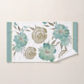 バラズブルー&タウペオンクリーム バスタオルセット (ハンドタオル)