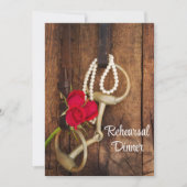 バラズホースビットウェスタン結婚ズリハーサルディナー 招待状 (正面)