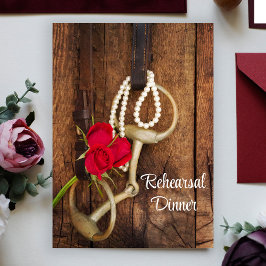 バラズホースビットウェスタン結婚ズリハーサルディナー 招待状