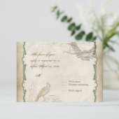 バラズラフランスのブバーズスワールヴィンテージレースアクア 出欠カード (スタンド正面)