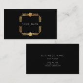 バラズローレルゴールデンフォイルブラックビップ 名刺 (正面/裏面)
