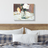 バラズ・イン・ガラス・ベ瓶by Edouard Vuillard キャンバスプリント (インサイチュ (寝室))