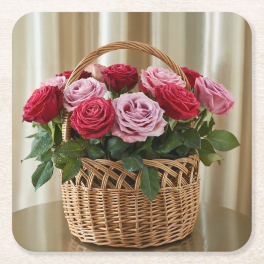 バラセット スクエアペーパーコースター (正面)